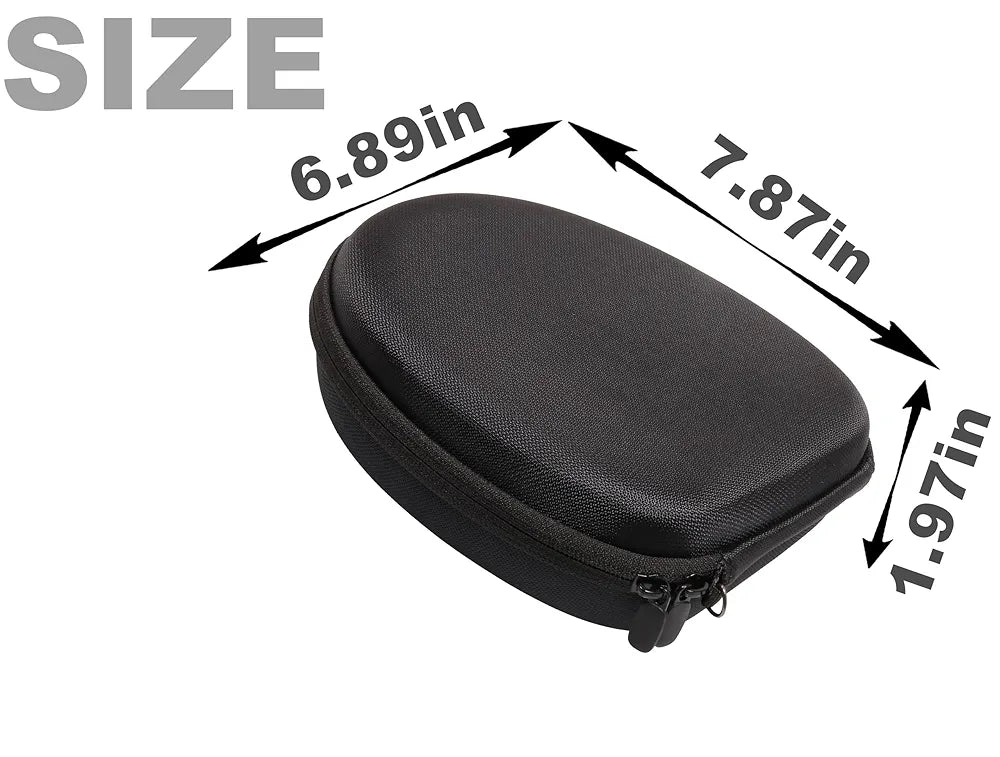 CaseSack Case for Bose QuietComfort Wireless Noise Cancelling Headphones, QuietComfort Ultra Wireless Noise Cancelling Headphones, QuietComfort 45, 35, 35 II. Replacement case only (Black)